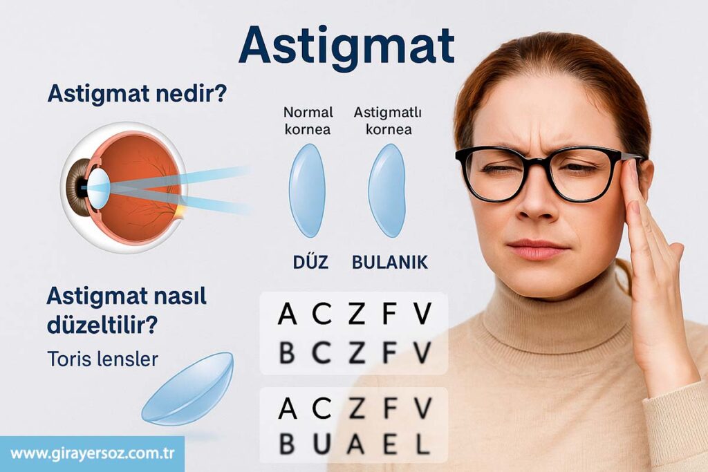 Astigmat Nedir? Astigmat Belirtileri ve Tedavi Yöntemleri